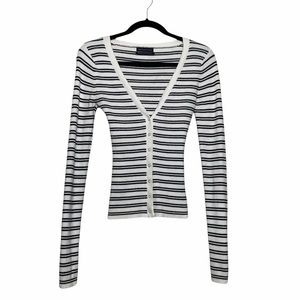 Urban Outfitters Long Sleeve Striped Cardigan M